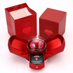 EternalBloom | Romantic Rose Box with 14k White Gold Heart Necklace and Love Note