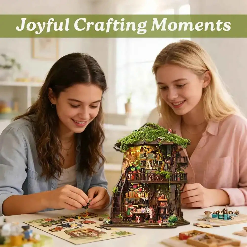 Forest Tea Book Club DIY Mini House Kit l DIY Miniature Kit