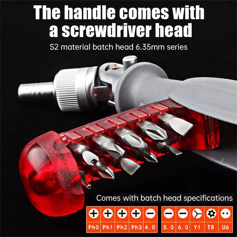 11-in-1 Ratchet Screwdriver for Hard-to-Reach Places