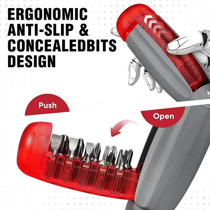 11-in-1 Ratchet Screwdriver for Hard-to-Reach Places