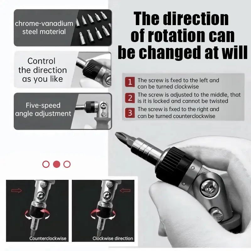 11-in-1 Ratchet Screwdriver for Hard-to-Reach Places