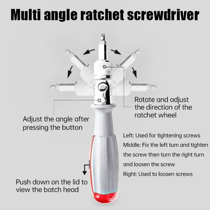 11-in-1 Ratchet Screwdriver for Hard-to-Reach Places
