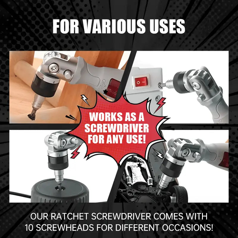 11-in-1 Ratchet Screwdriver for Hard-to-Reach Places