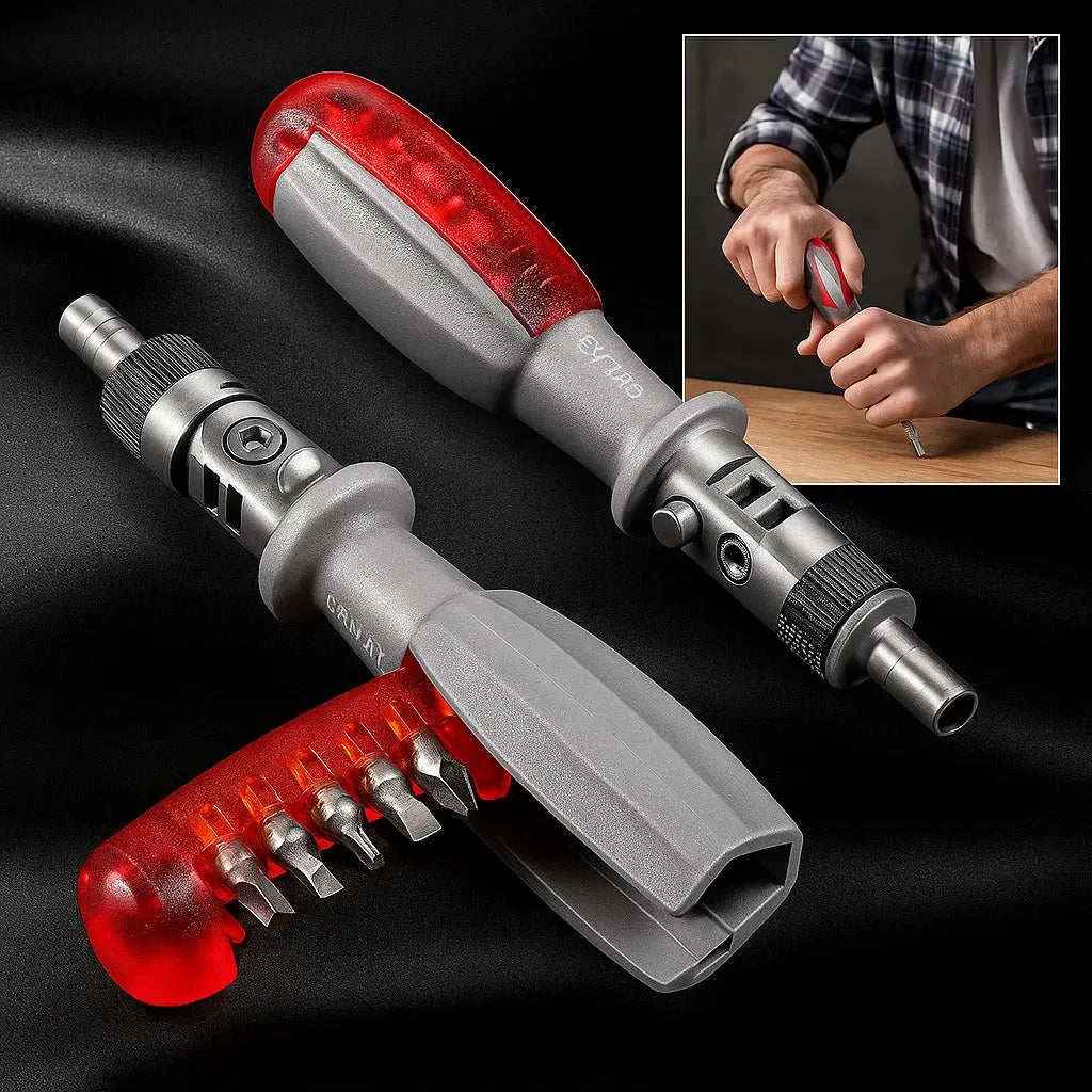 11-in-1 Ratchet Screwdriver for Hard-to-Reach Places