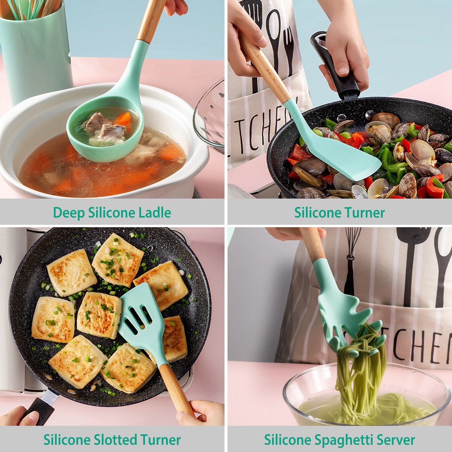 11-Piece: Silicone Cookware Set