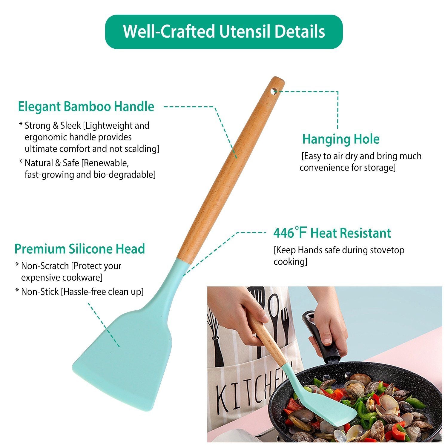 11-Piece: Silicone Cookware Set