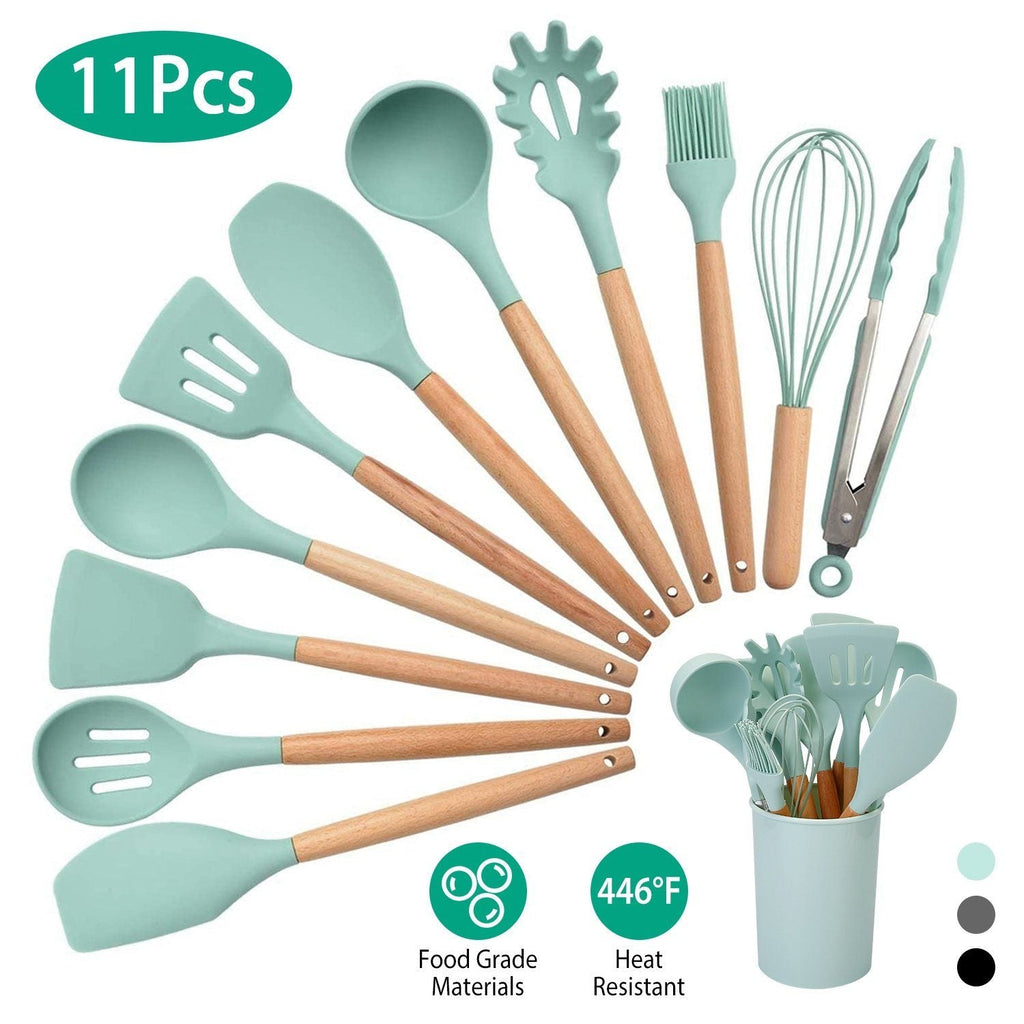11-Piece: Silicone Cookware Set