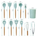 11-Piece: Silicone Cookware Set