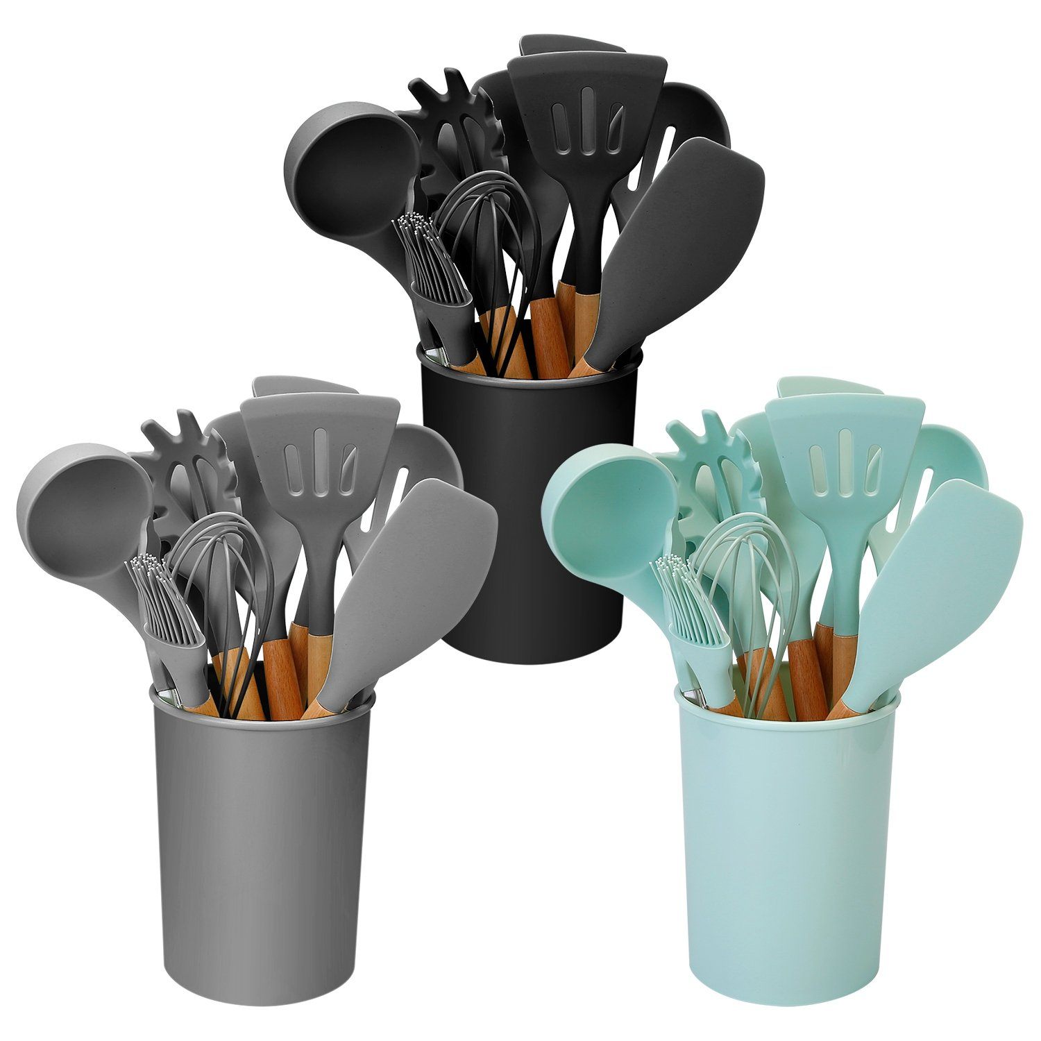 11-Piece: Silicone Cookware Set