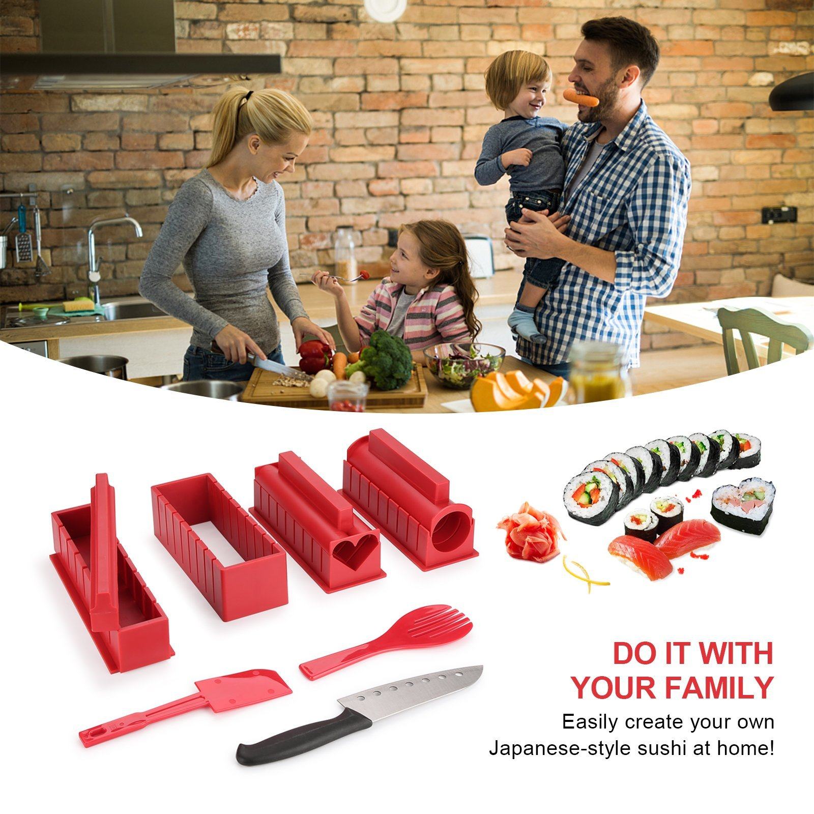 11-piece: Sushi Maker Set Sushi Rolls with high-quality Sushi Knife