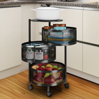 360° Rotating Multi-Layer Kitchen Round Storage Rack