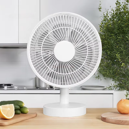 USB Desktop Oscillating Fan with Adjustable Head and Powerful Airflow