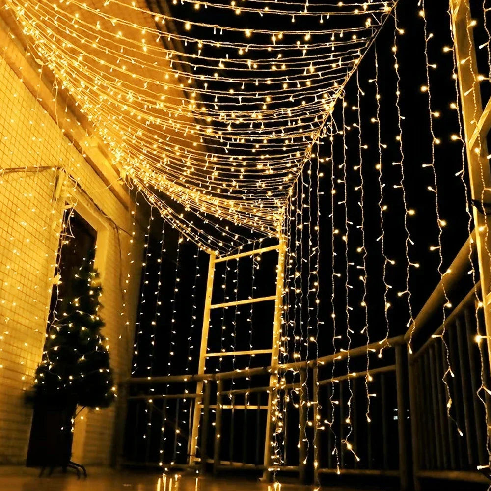 LED curtain light for outdoors – Waterproof fairy lights for garden, balcony, and terrace