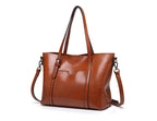 Stylish leather handbag with handcrafted details