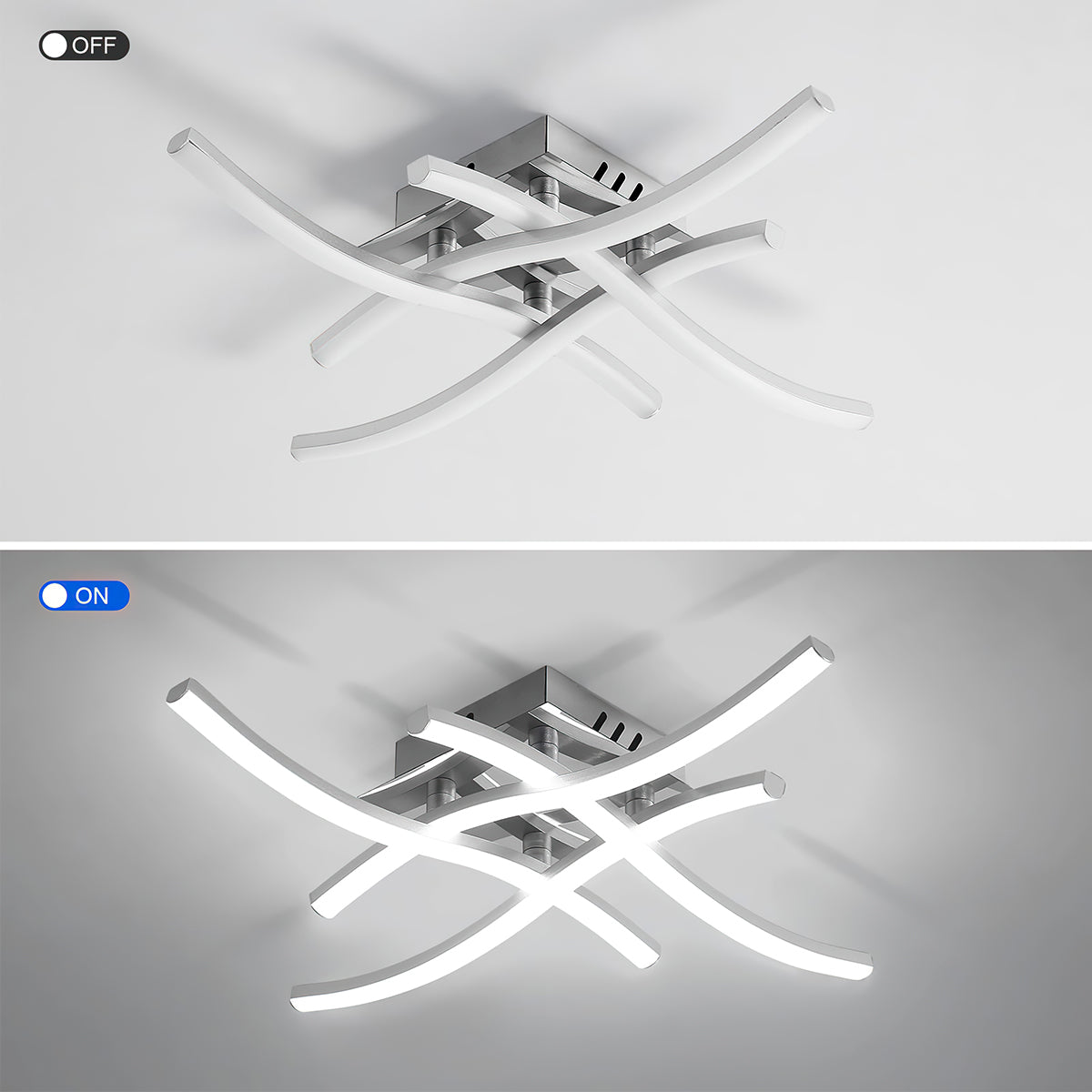 LED Ceiling Light Modern Aluminum Flush Fixture