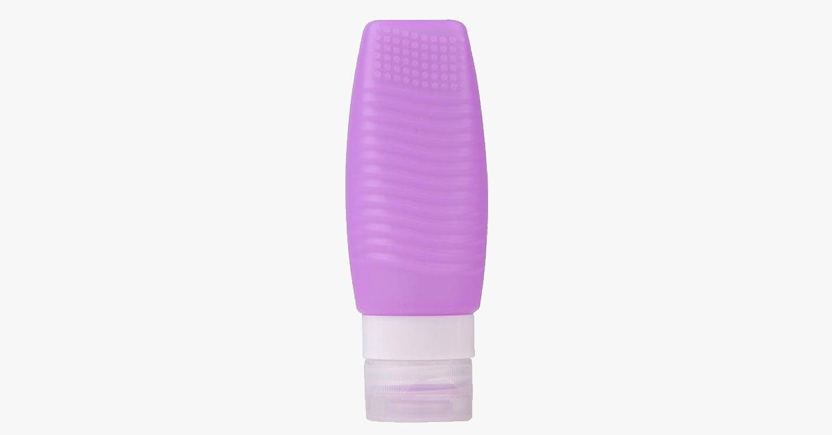 Brush Cleaner & Travel Bottle - Made of Silicone - Refillable, 48 ml
