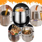 2-in-1 Stainless Steel Deep Frying Pot