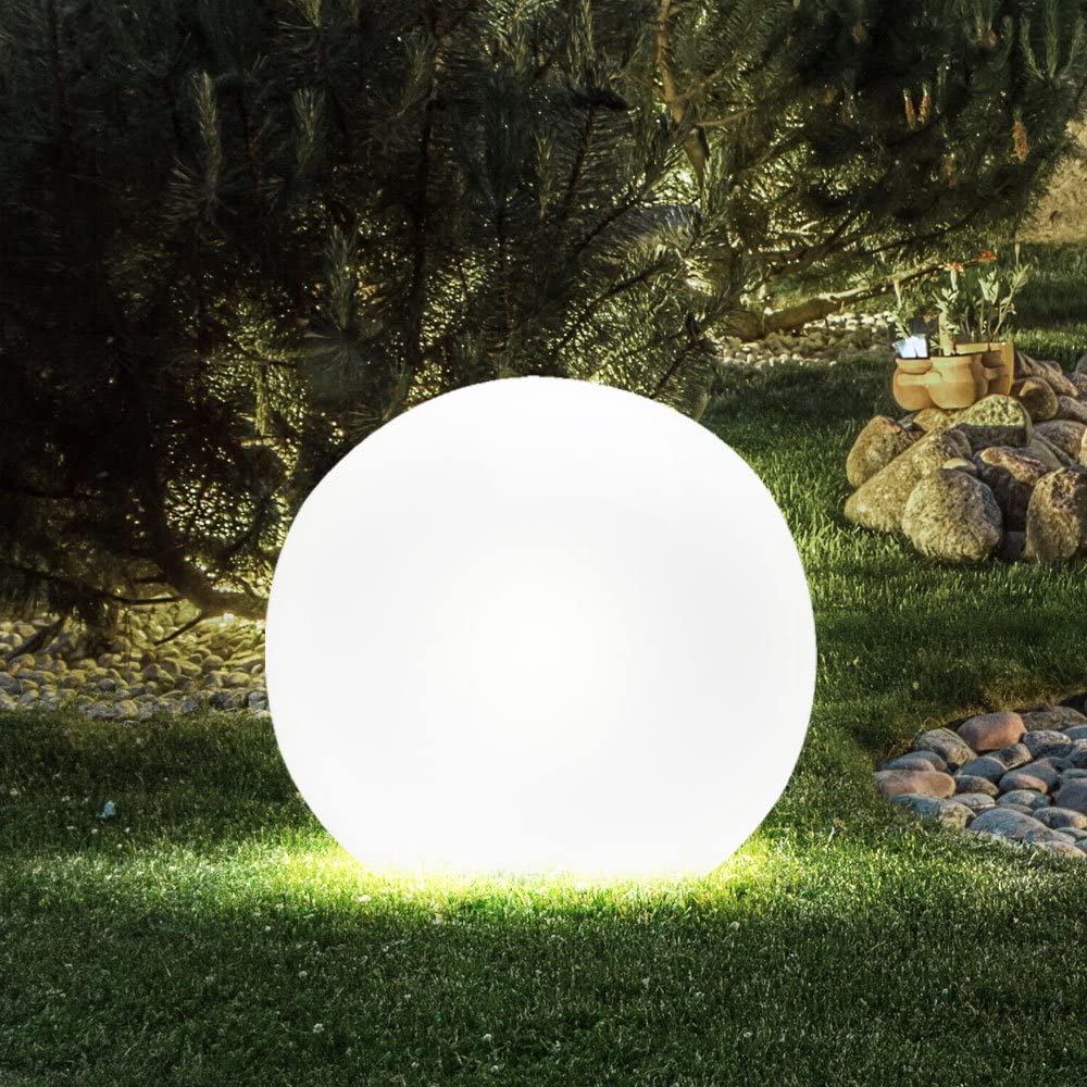 Weatherproof Round LED Garden Light with 16 Colors and Remote Control - Perfect for Garden, Porch & Party