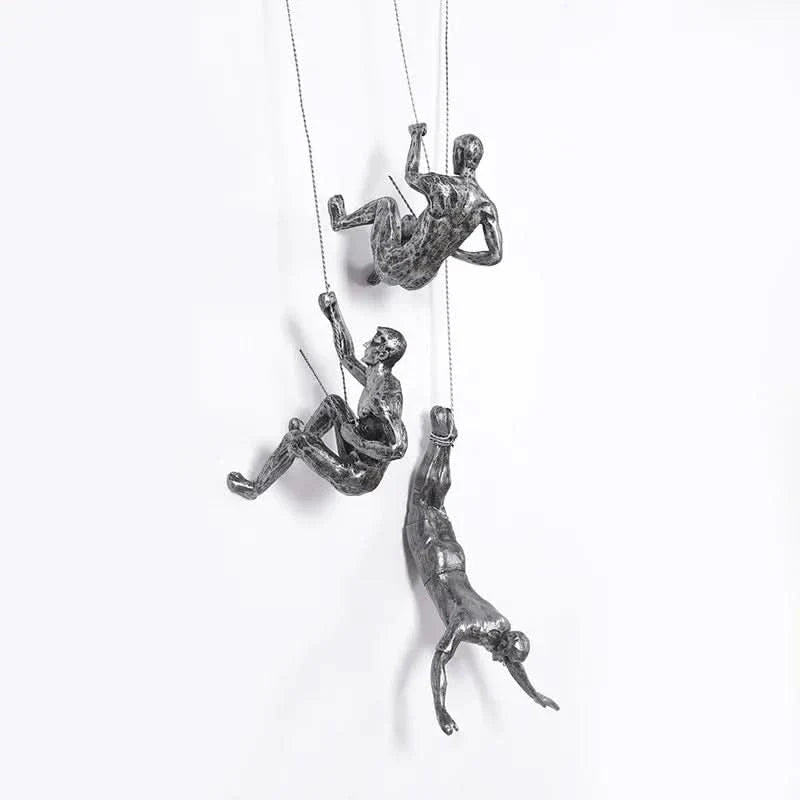 Climbing Man Wall Art Set of 3