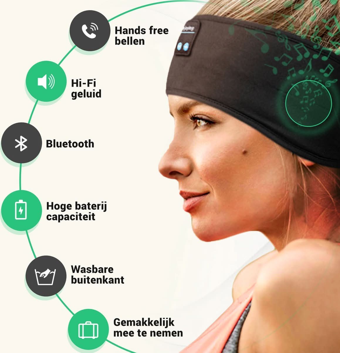 Smart Bluetooth Sleep Band for Deep Sleep & Relaxation