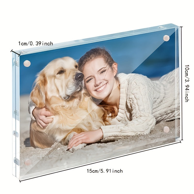 ElegantFrame - Horizontal Acrylic Photo Frame for Modern Interiors