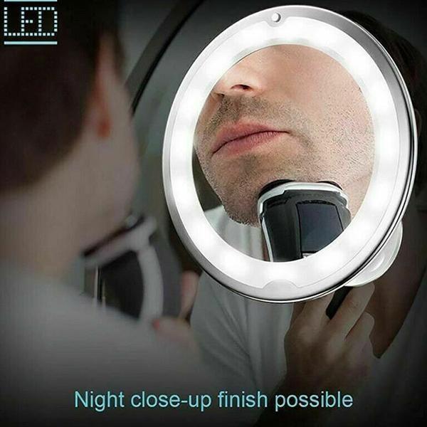 10x magnification LED illuminated makeup mirror