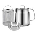 2-in-1 Stainless Steel Deep Frying Pot