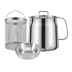 2-in-1 Stainless Steel Deep Frying Pot