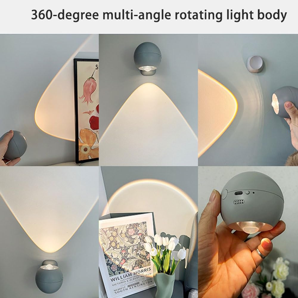 Sunset Glow Wall Light — Rechargeable Dimmable Mood Lighting