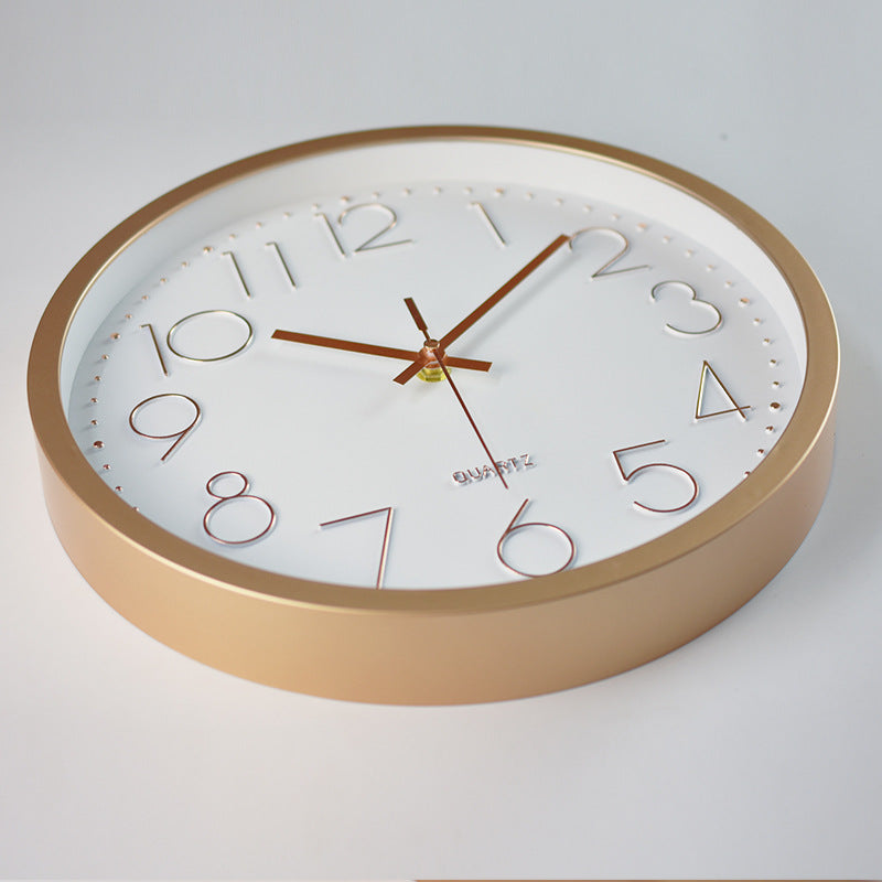 Simple Design 3D Silent Classroom Wall Clock 30 cm