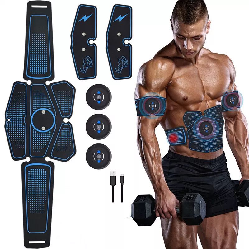 Abdominal muscle training with EMS fitness devices