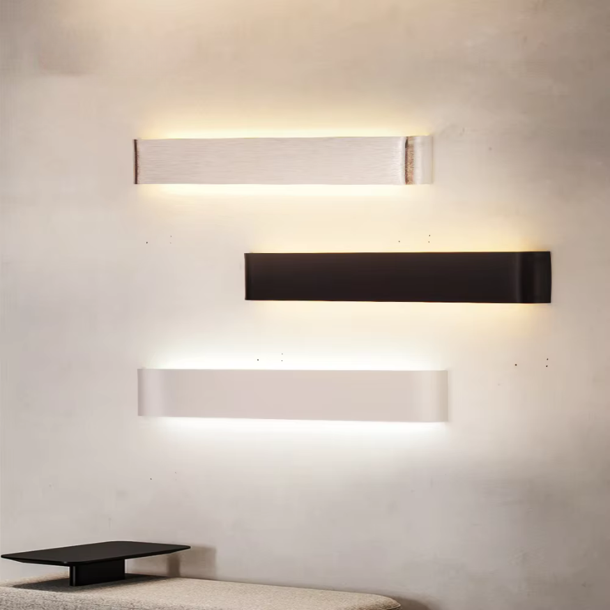 Nordic LED Wall Light - Modern Brushed Aluminum Indoor Wall Light