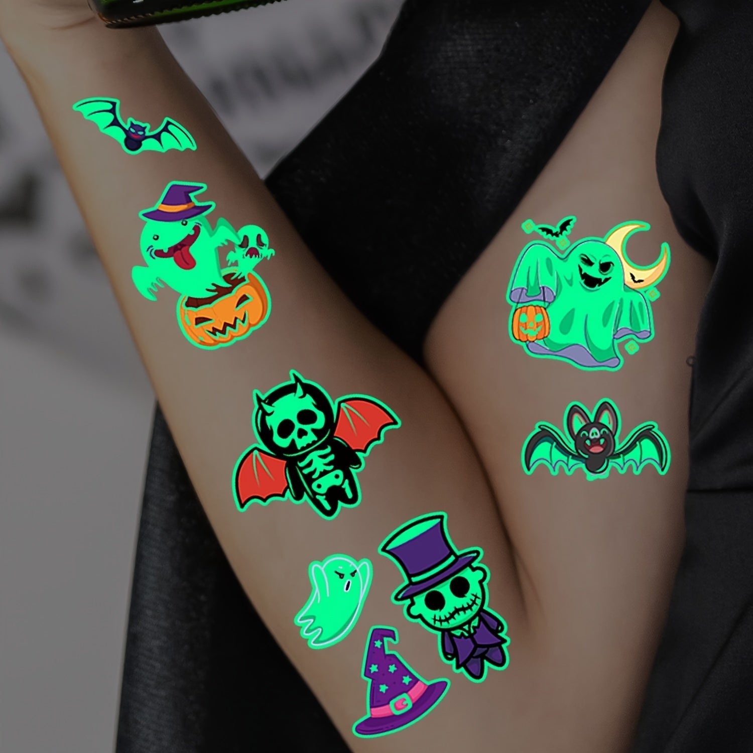 Temporary Glow in the Dark Kids Tattoos