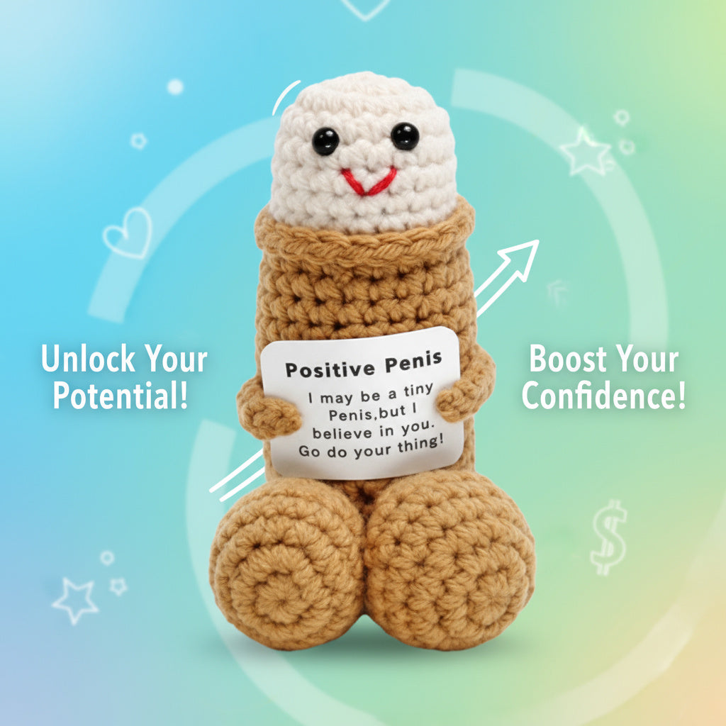 Emotional Support Adult Humor Crochet Doll