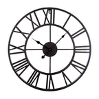 Roman Letters Large Silent Wall Clock 16 Inch Iron