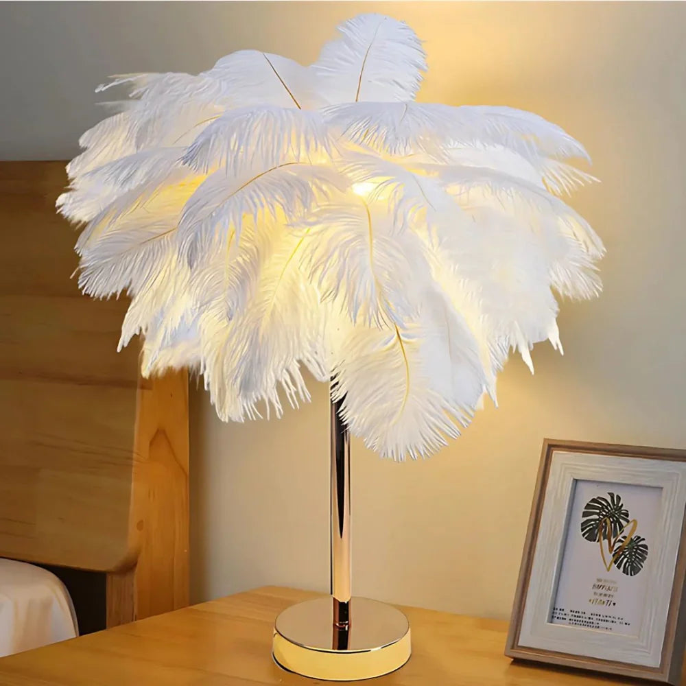 Atmospheric Feather Palm Tree Lamp - LumaPalm