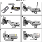 Interior hinge LED sensor light for kitchen bedroom (10 pieces)
