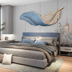 Modern Wall LED Lighting with Feathers and USB Power