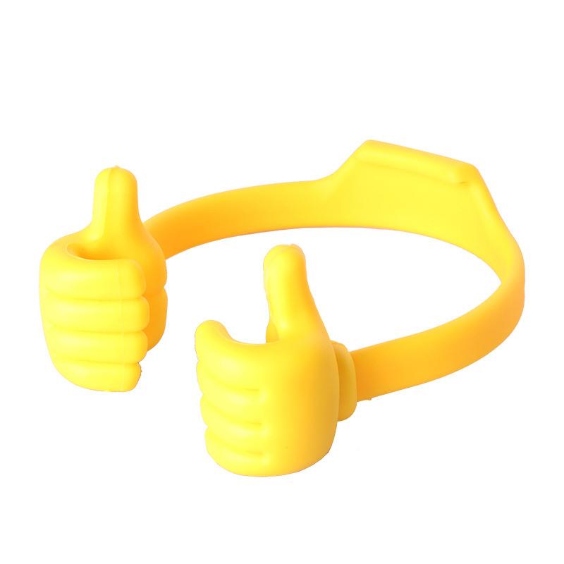 Phone holder with thumb up