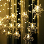 Snowflake Remote Control Ice Strip Light Blinking LED Decorative String Lights