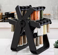 Innovative spice rack with 360° rotating function and jars for fresh spices