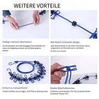 Portable elastic travel laundry rack