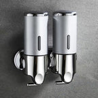 Wall Mounted Soap Dispenser | SudsStation Bathroom Organizer | Stainless Steel & ABS | 16.9 fl oz | Set of 1–3