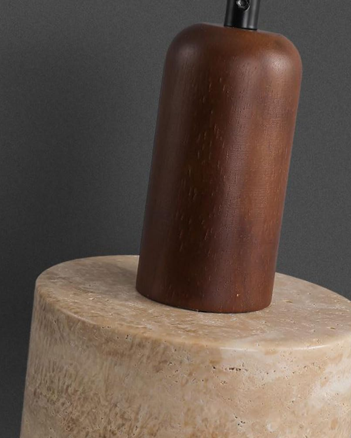 Stylish Pendant Lamp with Stone Effect