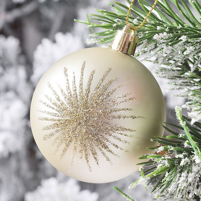 Christmas Ball Ornaments with Hanging Hooks, Multi-Piece Sets
