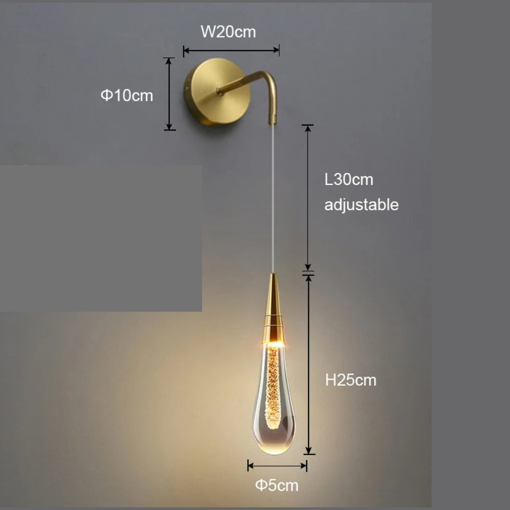 GlimmerGlass | Modern Crystal Raindrop Light