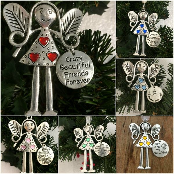 Crazy beautiful friends forever - Angel ornament Christmas gift