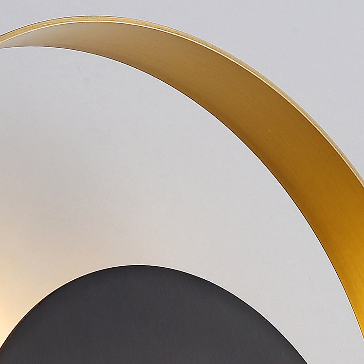 Modern Minimalist Iron Circle Ring 1-Light Wall Sconces Lamp For Bedroom