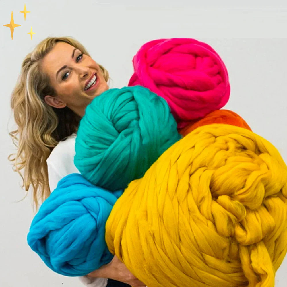 DIY Chunky XL 1000 gram Yarn for Soft Blankets