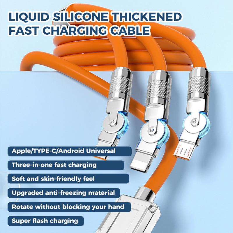 Rotating elbow data cable